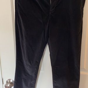 Black velvet jeggings